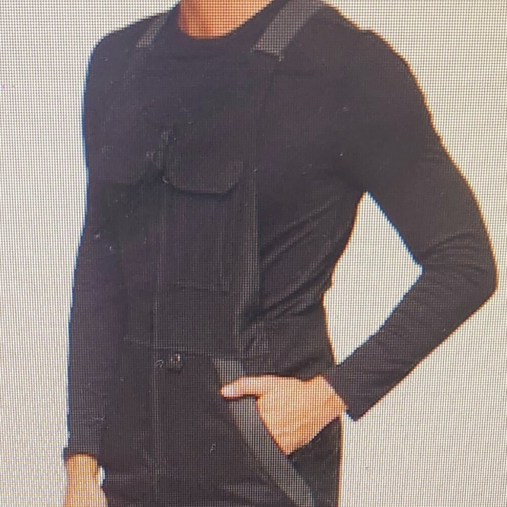 Sz 4x WinterOveralls Bib w/Reflective Striping, Many Pockets - Bib, Side, Back